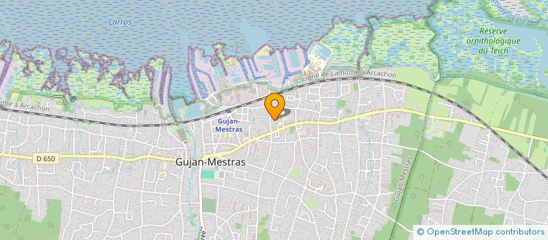 localisation de l'entreprise MADAME CAROLINE CASTANDET  GUJAN-MESTRAS