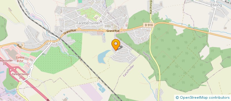 localisation de l'entreprise MADAME CAROLINE CASTELLI  FAREBERSVILLER