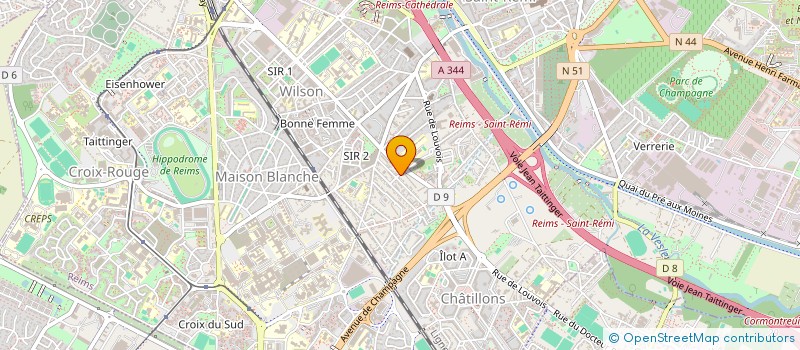 localisation de l'entreprise MADAME CAROLINE CAUCHON  REIMS