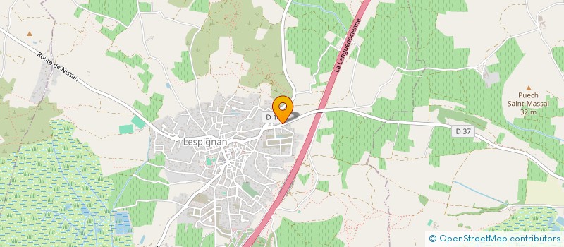 localisation de l'entreprise MADAME CAROLINE CAUQUELIN  LESPIGNAN