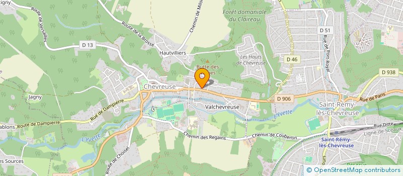 localisation de l'entreprise MADAME CAROLINE CAUSSE  CHEVREUSE