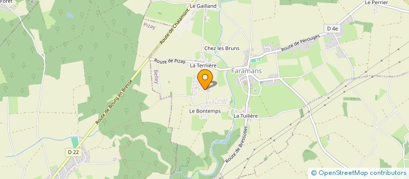 localisation de l'entreprise MADAME CAROLINE CAVIN  FARAMANS