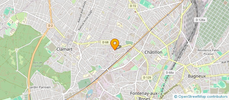 localisation de l'entreprise MADAME CAROLINE CAVROY à CHATILLON