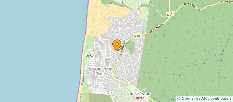 localisation de l'entreprise MADAME CAROLINE CENAC  BISCARROSSE