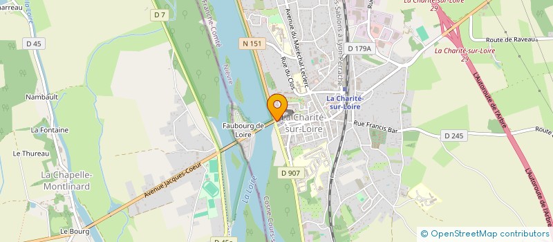 localisation de l'entreprise MADAME CAROLINE CEROWSKY à LA CHARITE-SUR-LOIRE