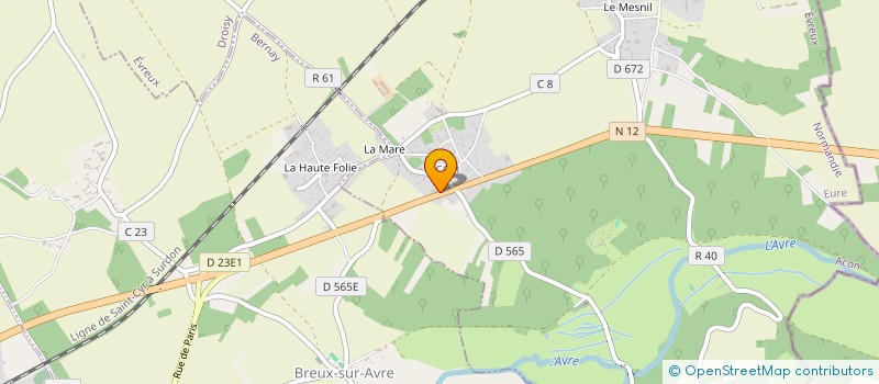 localisation de l'entreprise MADAME CAROLINE CHABLE  ACON