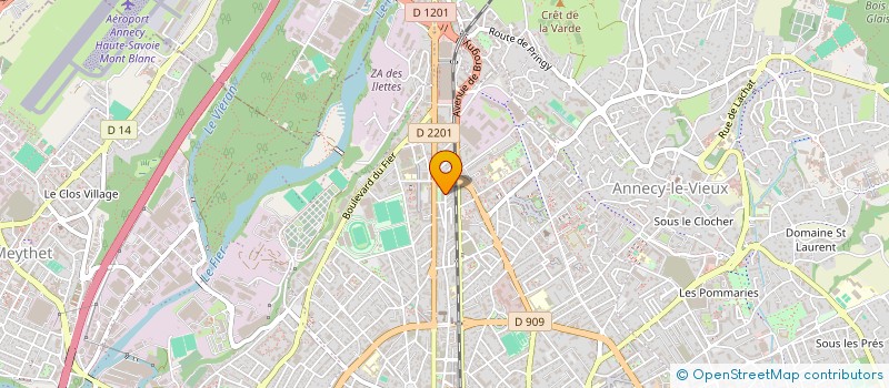 localisation de l'entreprise MADAME CAROLINE CHANAS à ANNECY