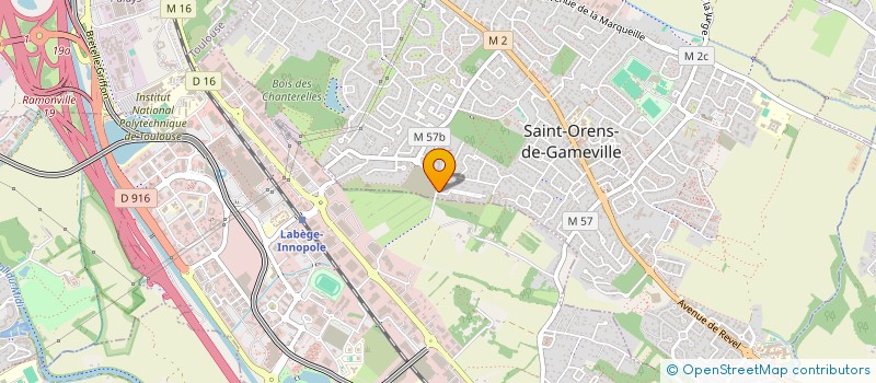 localisation de l'entreprise MADAME CAROLINE CHANIOT  SAINT-ORENS-DE-GAMEVILLE