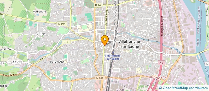 localisation de l'entreprise MADAME CAROLINE CHARBONNEL  VILLEFRANCHE-SUR-SAONE