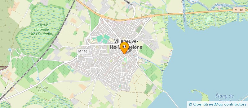 localisation de l'entreprise MADAME CAROLINE CHARBONNIER  VILLENEUVE-LES-MAGUELONE