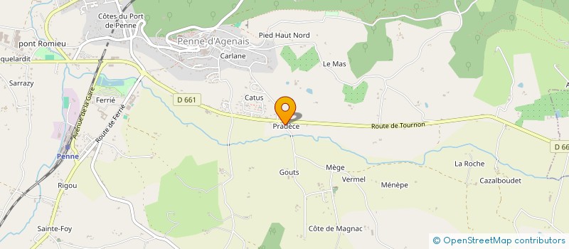 localisation de l'entreprise MADAME CAROLINE CHARLES  PENNE-D'AGENAIS