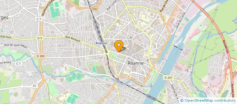 localisation de l'entreprise MADAME CAROLINE CHARLES  ROANNE