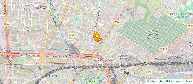localisation de l'entreprise MADAME CAROLINE CHARNOZ à AUBERVILLIERS