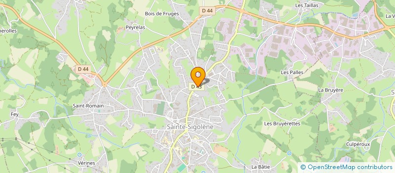 localisation de l'entreprise MADAME CAROLINE CHARVET  SAINTE-SIGOLENE