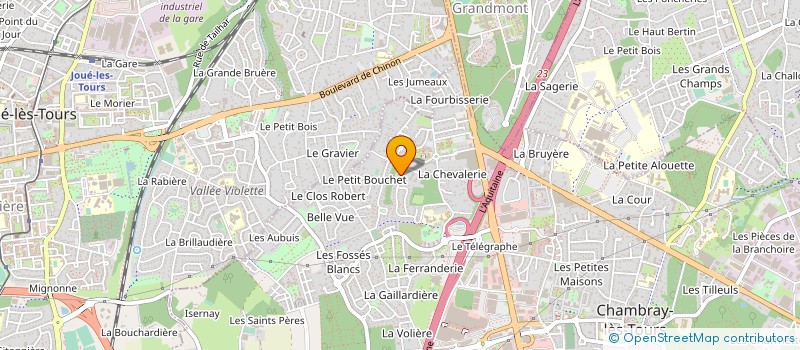 localisation de l'entreprise MADAME CAROLINE CHAUDET  CHAMBRAY-LES-TOURS