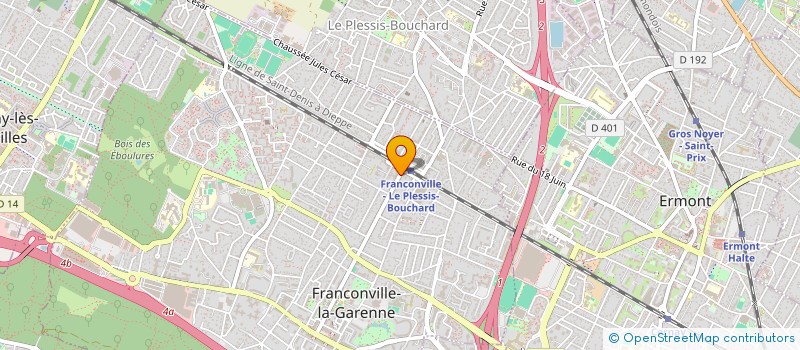 localisation de l'entreprise MADAME CAROLINE CHAUNU  FRANCONVILLE