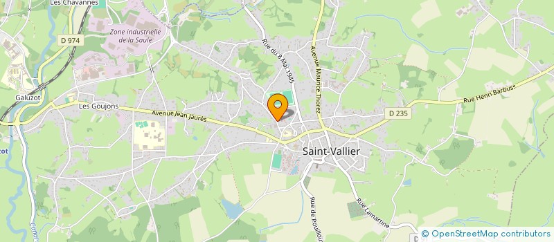 localisation de l'entreprise MADAME CAROLINE CHAUSSARD  SAINT-VALLIER