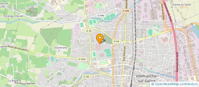 localisation de l'entreprise MADAME CAROLINE CHAVASSE-FRETTE  VILLEFRANCHE-SUR-SAONE