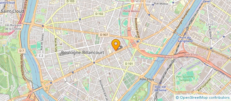 localisation de l'entreprise MADAME CAROLINE CHEMINAND-SERRE à BOULOGNE-BILLANCOURT