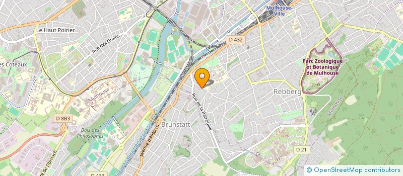 localisation de l'entreprise MADAME CAROLINE CHENE  MULHOUSE