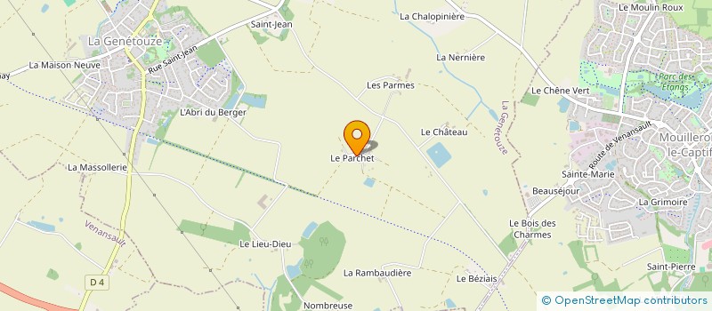 localisation de l'entreprise MADAME CAROLINE CHEREL  LA GENETOUZE