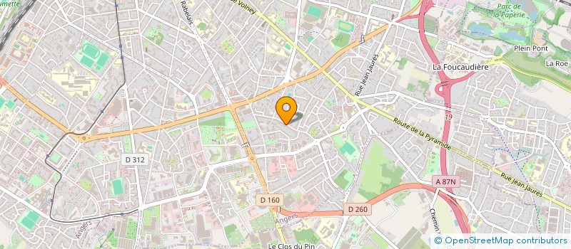 localisation de l'entreprise MADAME CAROLINE CHEVALIER  ANGERS