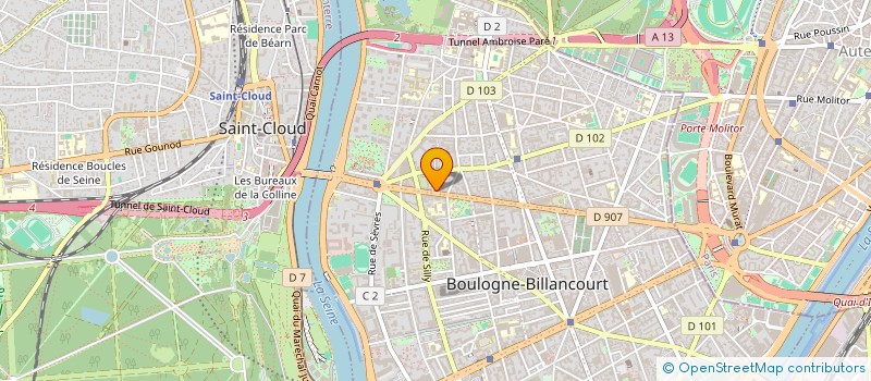 localisation de l'entreprise MADAME CAROLINE CHEVREUX à BOULOGNE-BILLANCOURT