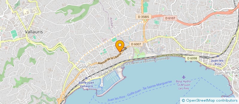 localisation de l'entreprise MADAME CAROLINE CHEVUTSCHI  VALLAURIS