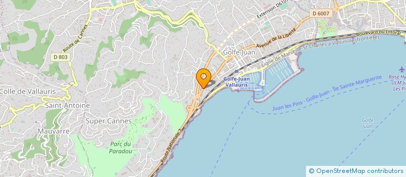 localisation de l'entreprise MADAME CAROLINE CHOLLET à VALLAURIS