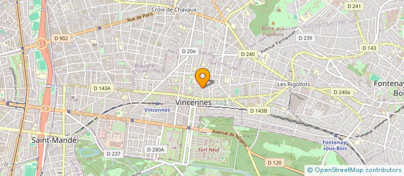 localisation de l'entreprise MADAME CAROLINE CHOLLEY à VINCENNES