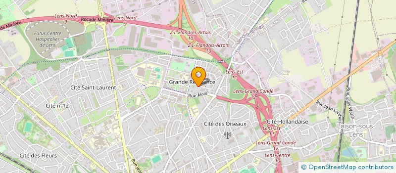 localisation de l'entreprise MADAME CAROLINE CHOPIN  LENS