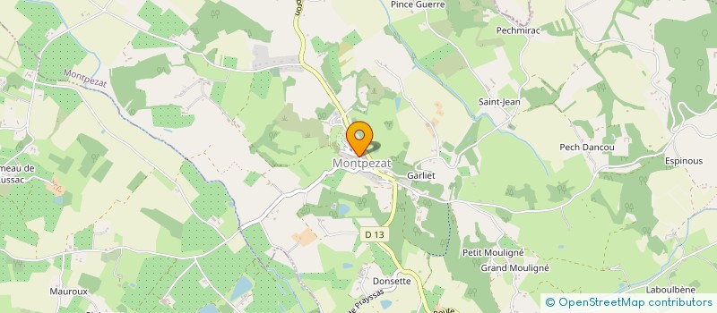 localisation de l'entreprise MADAME CAROLINE CHOQUE  MONTPEZAT