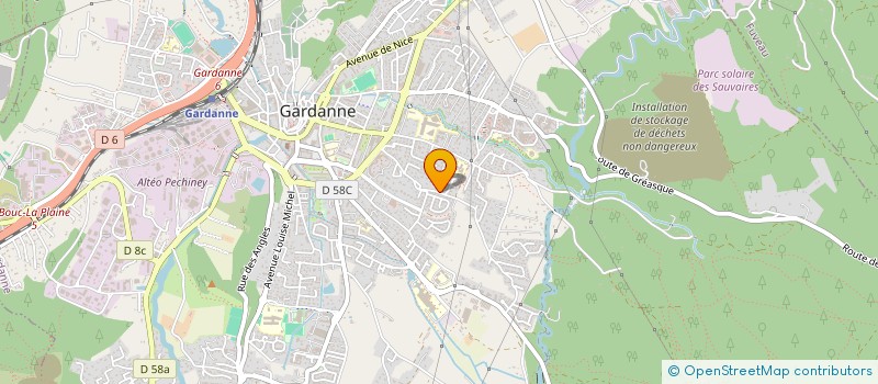 localisation de l'entreprise MADAME CAROLINE CHORNET à GARDANNE