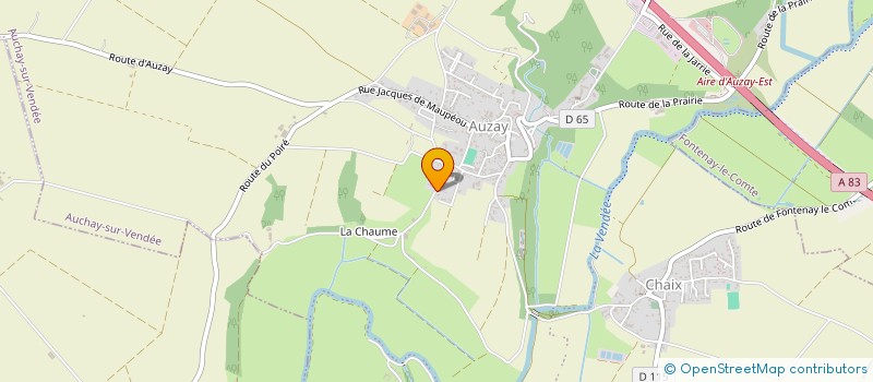 localisation de l'entreprise MADAME CAROLINE CILIA  AUCHAY-SUR-VENDEE