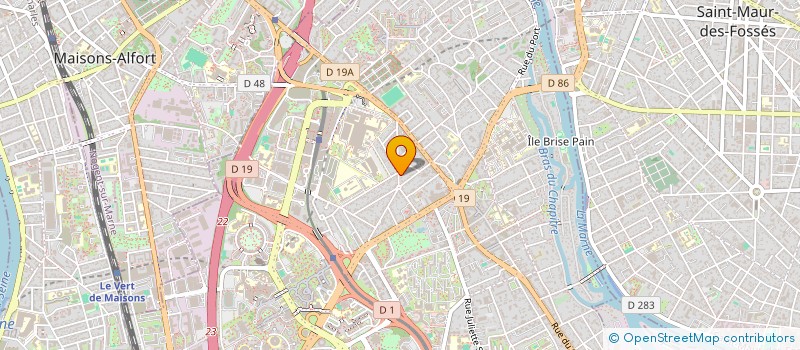 localisation de l'entreprise MADAME CAROLINE CLAIRE  CRETEIL