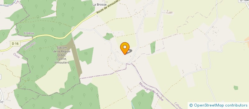 localisation de l'entreprise MADAME CAROLINE CLAIRIN  SAINT-PIERRE-EN-AUGE