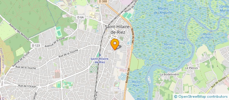 localisation de l'entreprise MADAME CAROLINE CLAIRIS à SAINT-HILAIRE-DE-RIEZ