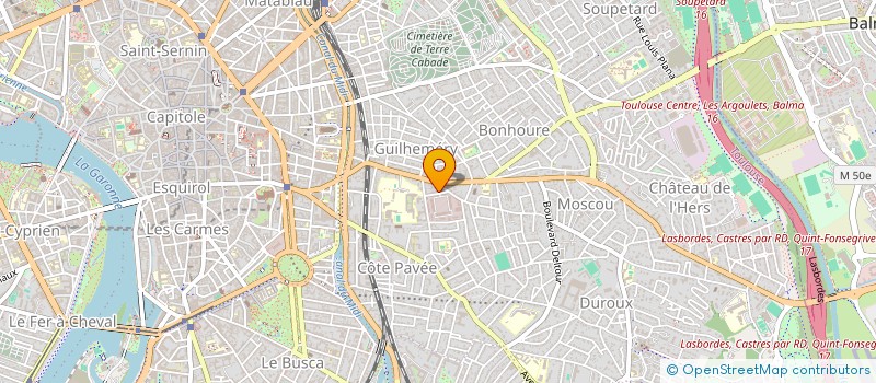 localisation de l'entreprise MADAME CAROLINE CLAVEAUX à TOULOUSE