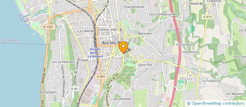 localisation de l'entreprise MADAME CAROLINE CLAVEL  AIX-LES-BAINS