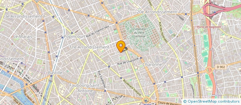 localisation de l'entreprise MADAME CAROLINE CLAVIER  PARIS