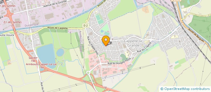 localisation de l'entreprise MADAME CAROLINE CLEENEWERCK  CAPPELLE-LA-GRANDE