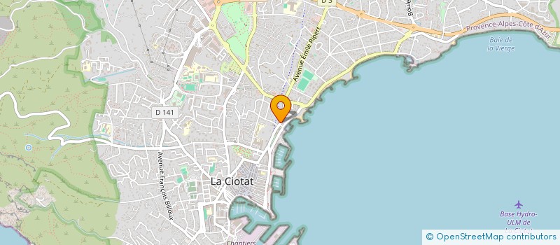localisation de l'entreprise MADAME CAROLINE CLEMENT à LA CIOTAT
