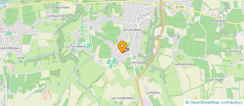 localisation de l'entreprise MADAME CAROLINE CLEMENT  OREE-D'ANJOU