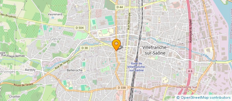 localisation de l'entreprise MADAME CAROLINE CLERC  VILLEFRANCHE-SUR-SAONE