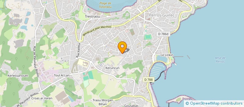 localisation de l'entreprise MADAME CAROLINE CLERET à PERROS-GUIREC