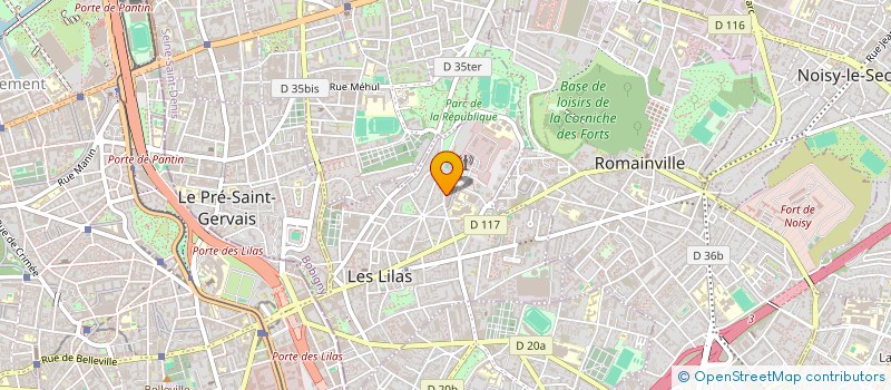 localisation de l'entreprise MADAME CAROLINE COCHE  LES LILAS