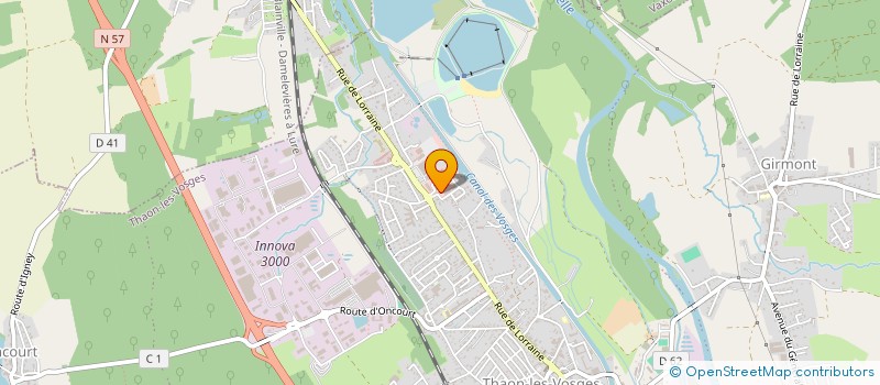 localisation de l'entreprise MADAME CAROLINE COCHET  THAON-LES-VOSGES