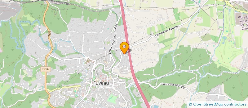 localisation de l'entreprise MADAME CAROLINE COCHET  FUVEAU