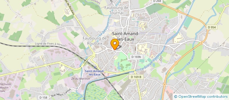 localisation de l'entreprise MADAME CAROLINE CODRON  SAINT-AMAND-LES-EAUX