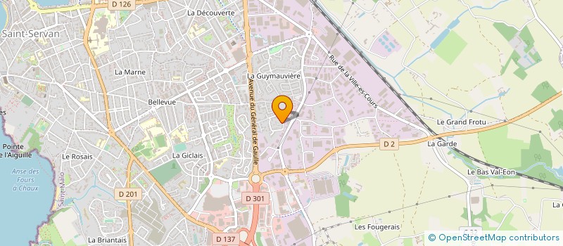 localisation de l'entreprise MADAME CAROLINE COFFINET  SAINT-MALO